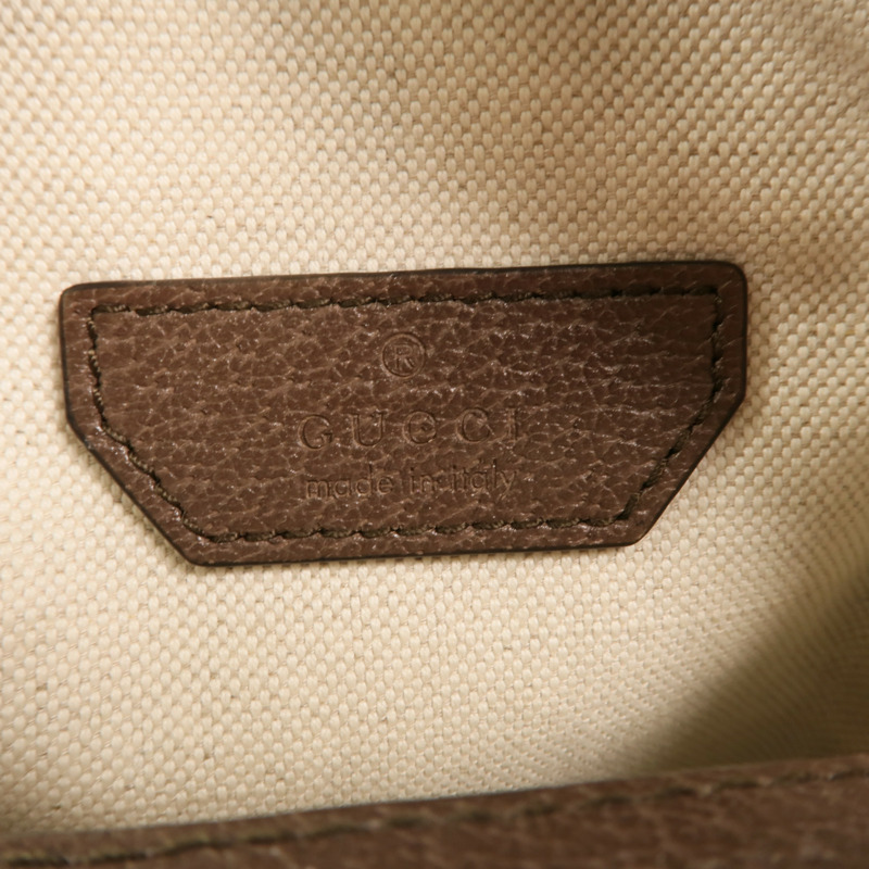 GUCCI 塗層帆布Ophidia MiniBag金扣手挽肩背兩用袋-5