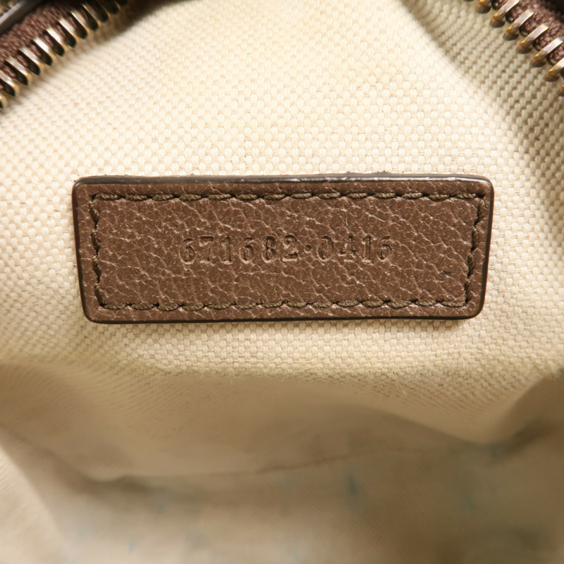 GUCCI 塗層帆布Ophidia MiniBag金扣手挽肩背兩用袋-6