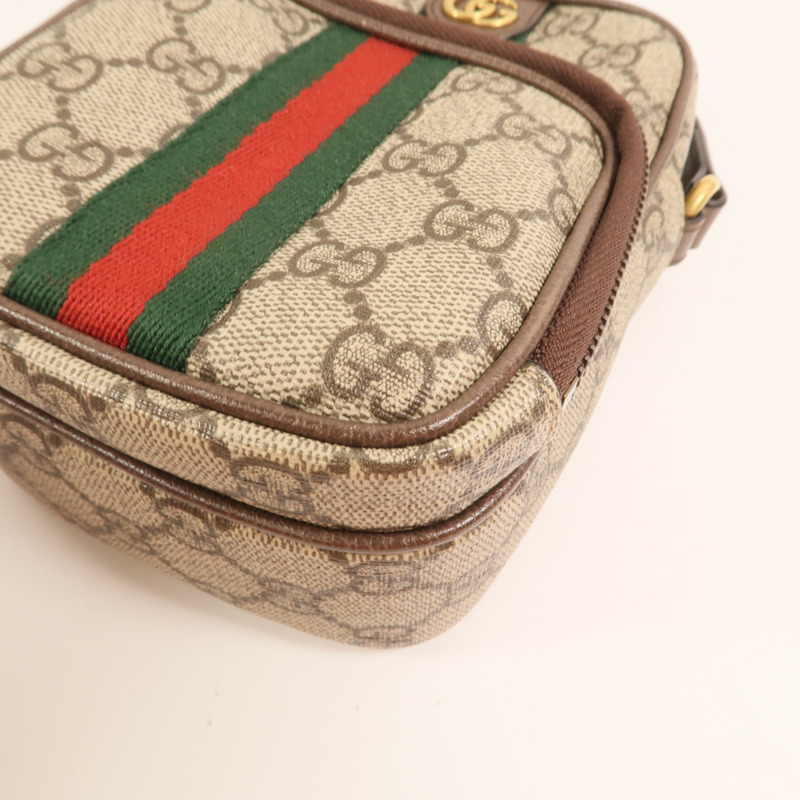 GUCCI 塗層帆布Ophidia MiniBag金扣手挽肩背兩用袋-9