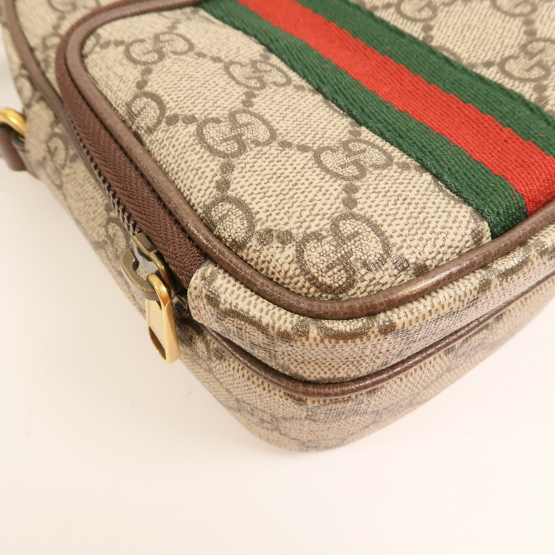GUCCI 塗層帆布Ophidia MiniBag金扣手挽肩背兩用袋-10