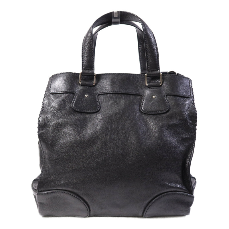 CELINE 牛皮皮革Shoulder Bag銀扣手挽肩背兩用袋-1