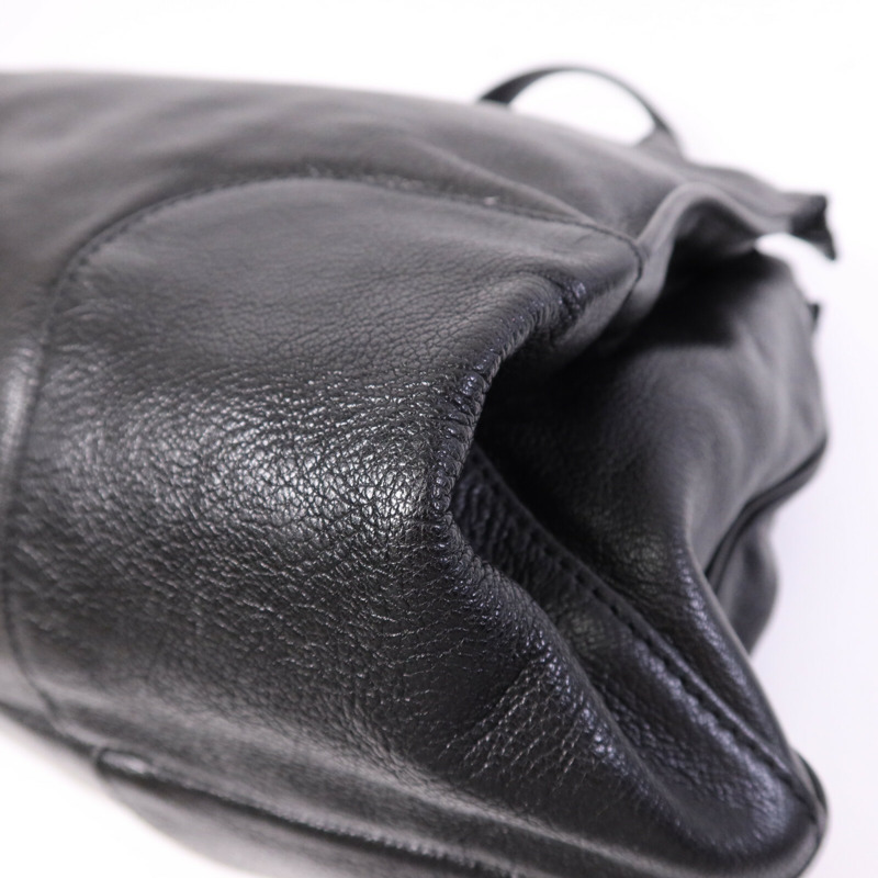 CELINE 牛皮皮革Shoulder Bag銀扣手挽肩背兩用袋-9