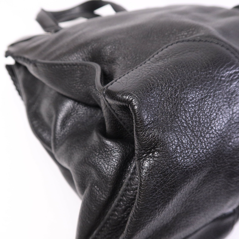 CELINE 牛皮皮革Shoulder Bag銀扣手挽肩背兩用袋-10