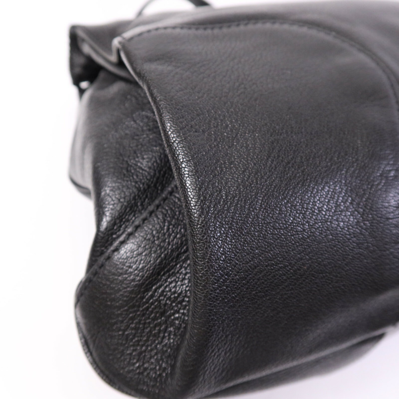 CELINE 牛皮皮革Shoulder Bag銀扣手挽肩背兩用袋-11