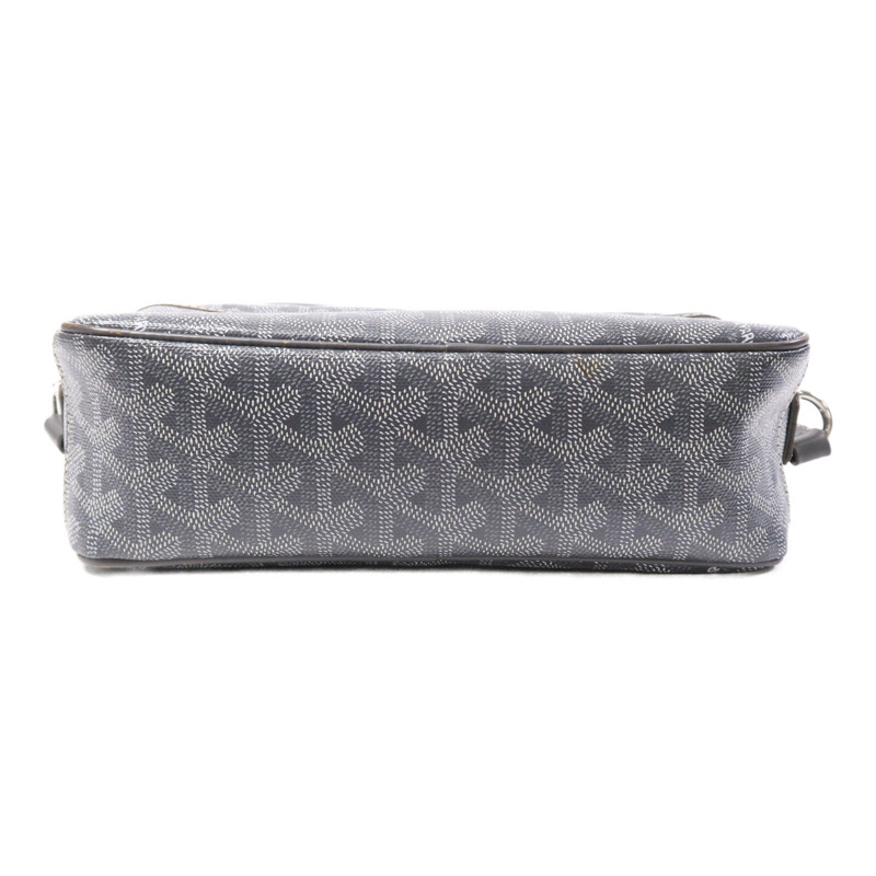 GOYARD 塗層帆布Cap Vert PM銀扣肩背袋-3