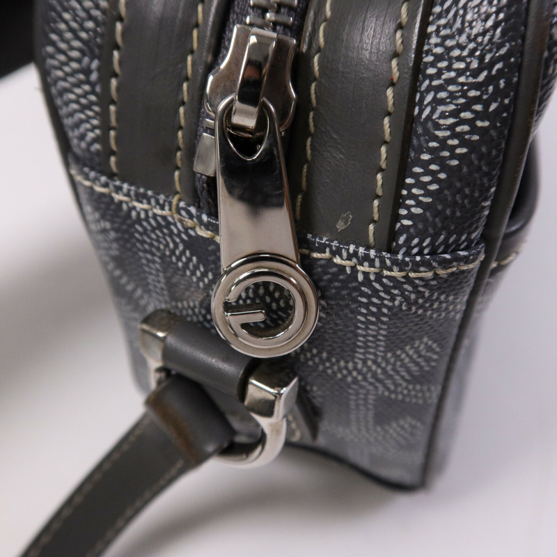 GOYARD 塗層帆布Cap Vert PM銀扣肩背袋-6