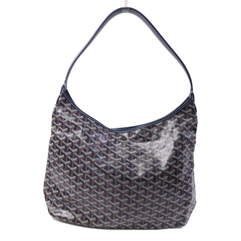 GOYARD 塗層帆布Boheme Hobo銀扣肩背袋-1