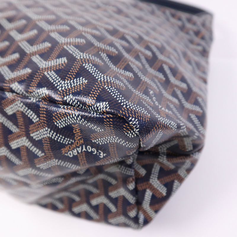 GOYARD 塗層帆布Boheme Hobo銀扣肩背袋-10