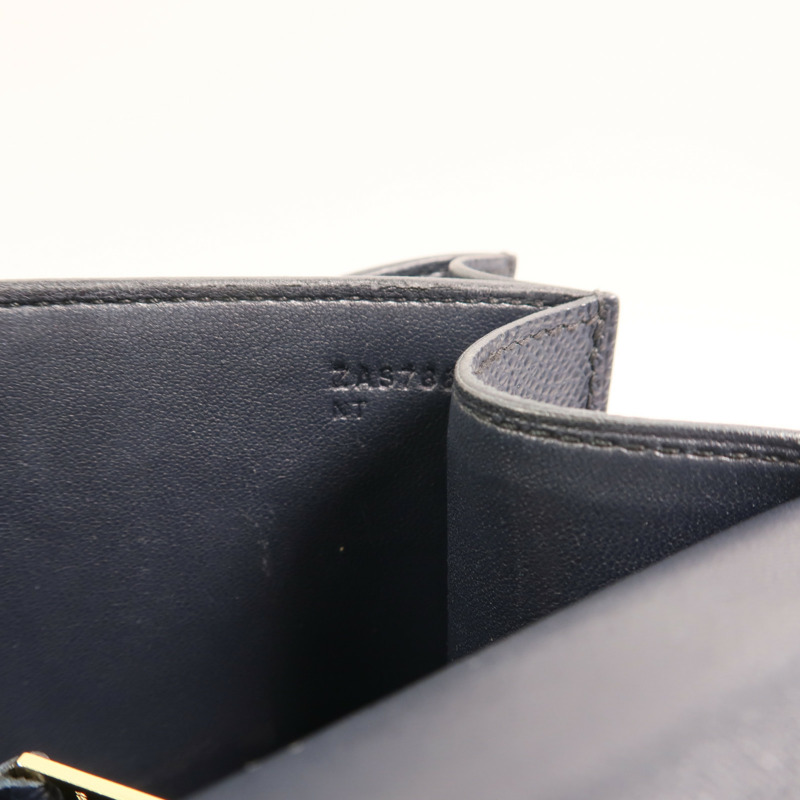 HERMES Epsom皮革Constance24金扣肩背袋Bleu Indigo-6