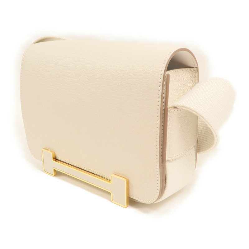 HERMES Chevre皮革Geta金扣肩背袋Beton-2