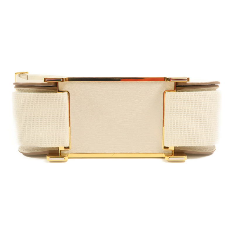 HERMES Chevre皮革Geta金扣肩背袋Beton-3