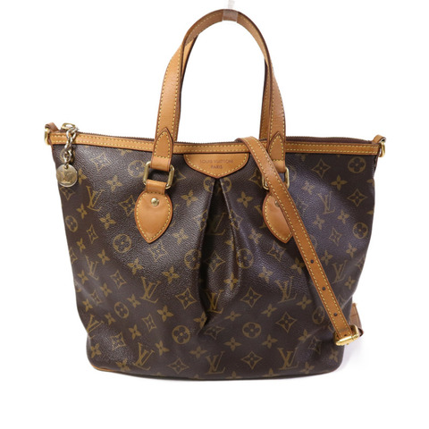 LOUIS VUITTON Monogram Palermo GM金扣手挽肩背兩用袋