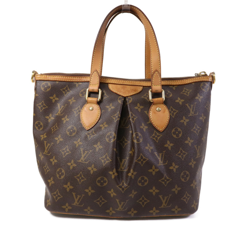 LOUIS VUITTON Monogram Palermo GM金扣手挽肩背兩用袋-1