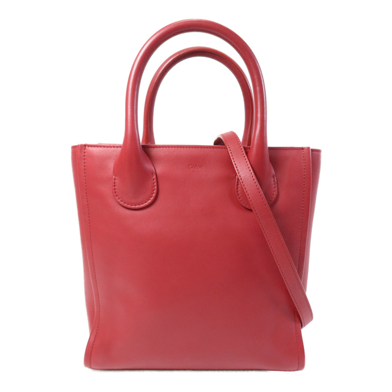 Chloe 牛皮皮革Joyce Small Tote Bag金扣手挽肩背兩用袋-0