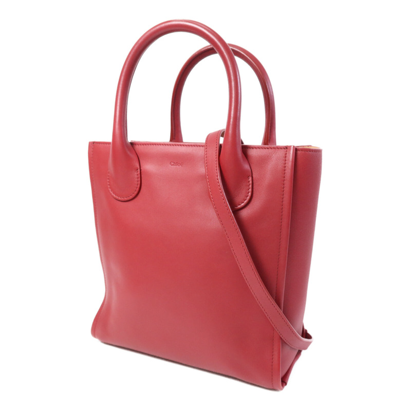 Chloe 牛皮皮革Joyce Small Tote Bag金扣手挽肩背兩用袋-2