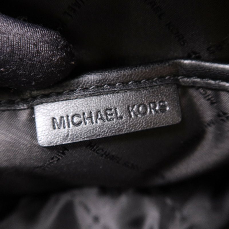 Michael Kors 羊皮皮革Shoulder Bag金扣鏈帶肩背袋-5