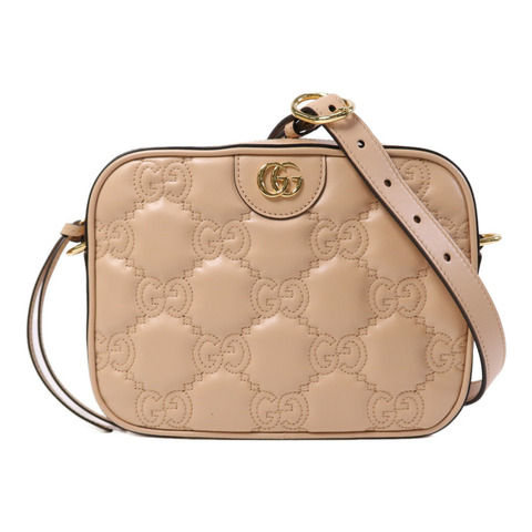 GUCCI 牛皮皮革GG Matelasse Small Shoulder金扣肩背袋