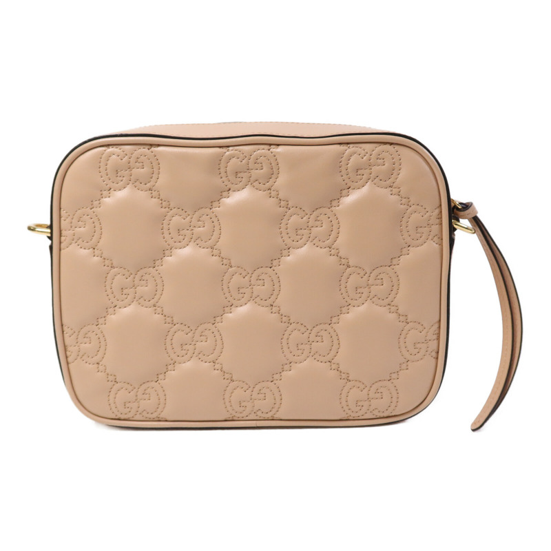 GUCCI 牛皮皮革GG Matelasse Small Shoulder金扣肩背袋-1