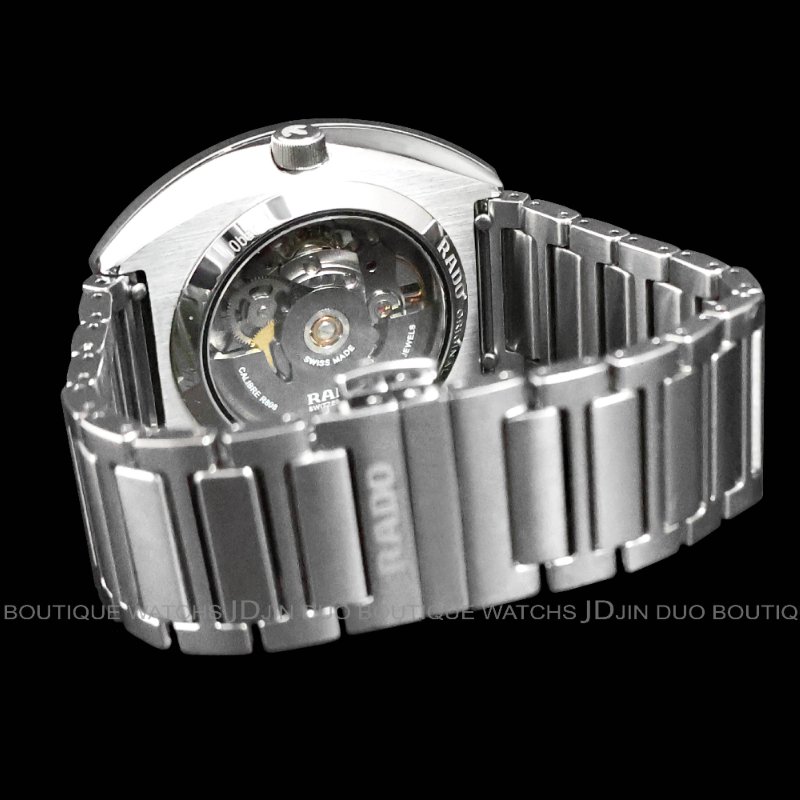 金鐸精品~2509 RADO雷達DiaStar鑽星系列金屬陶瓷鏤空面盤自動上鍊男用腕錶-2