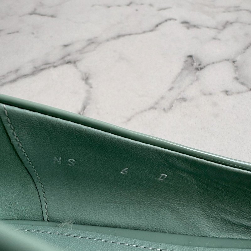 ‼️顏色高級 Ferragamo 蒼翠綠平底鞋 娃娃鞋-9