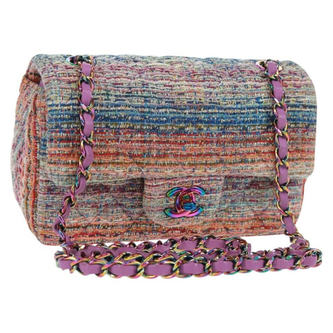 香奈兒 Matelasse 20 鏈條肩背包，斜紋軟呢多色，CC 標誌，貨號 169602SM