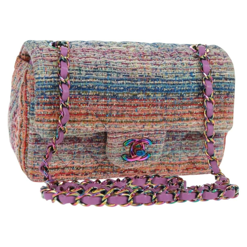 【日本直送】香奈兒 Matelasse 20 鏈條肩背包,斜紋軟呢多色,CC 標誌,貨號 169602SM-0