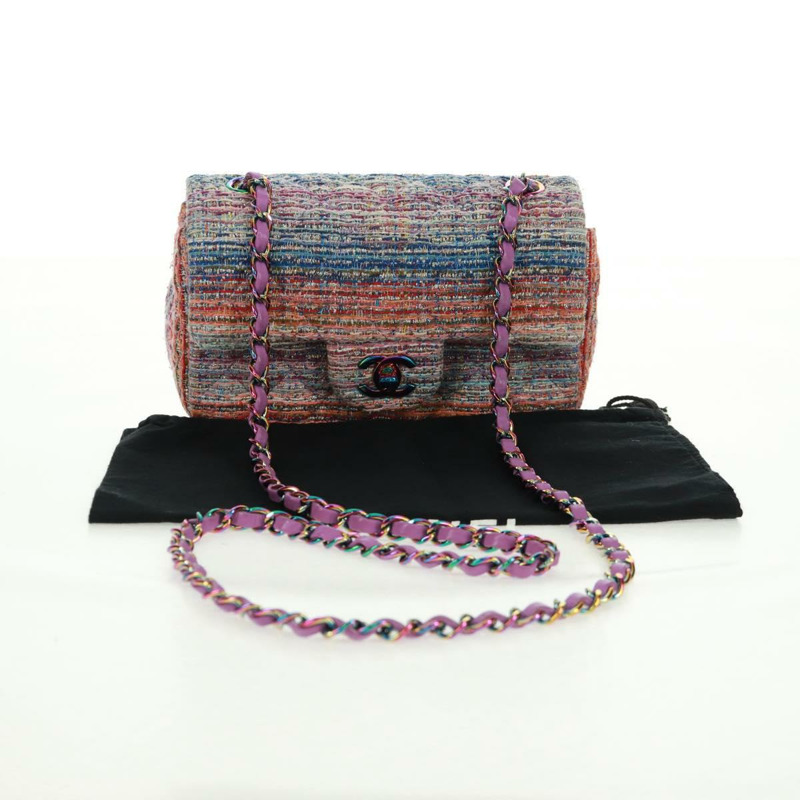 【日本直送】香奈兒 Matelasse 20 鏈條肩背包,斜紋軟呢多色,CC 標誌,貨號 169602SM-11