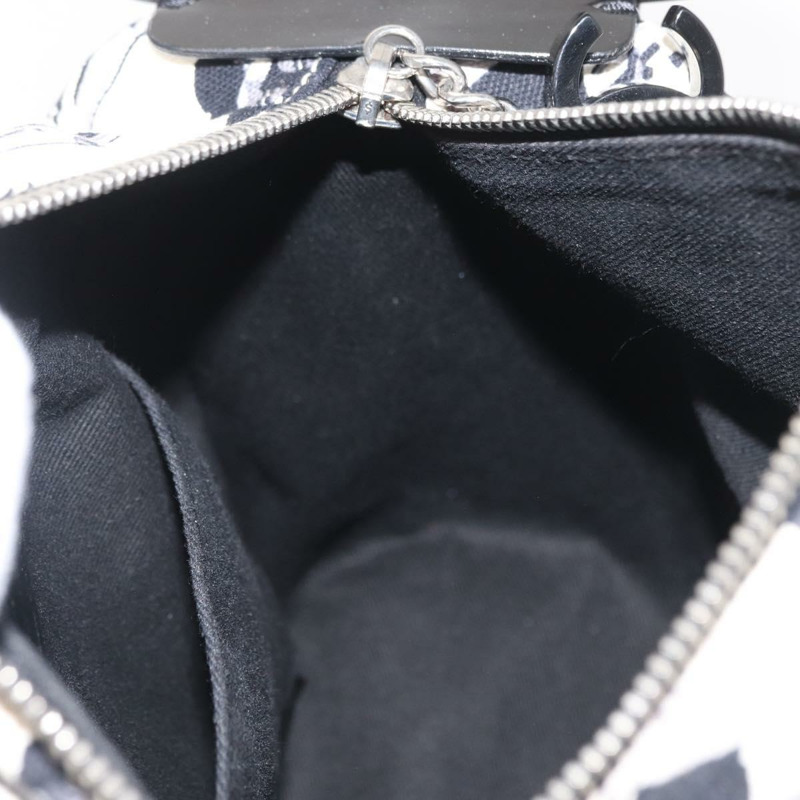 【日本直送】香奈兒航空手袋帆佈白色銀色雙C標誌正品 169837-17