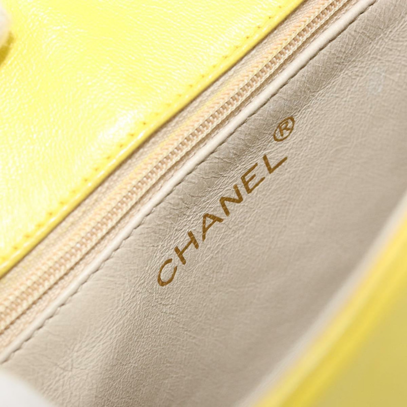 【日本直送】香奈兒 (CHANEL) 鏈條肩背包，羊皮材質，黃金色，CC標誌，正品編號171127V-19