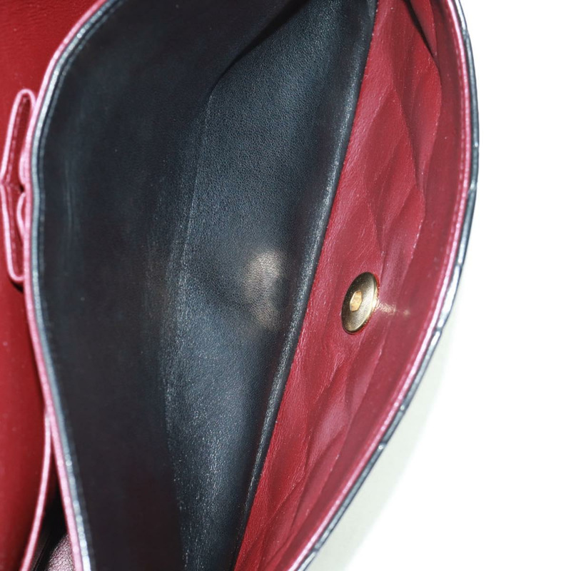 【日本直送】香奈兒 Matelasse 25 雙蓋鏈條包，羊皮材質，黑色，金色雙C標誌，正品 BA10555SM-29