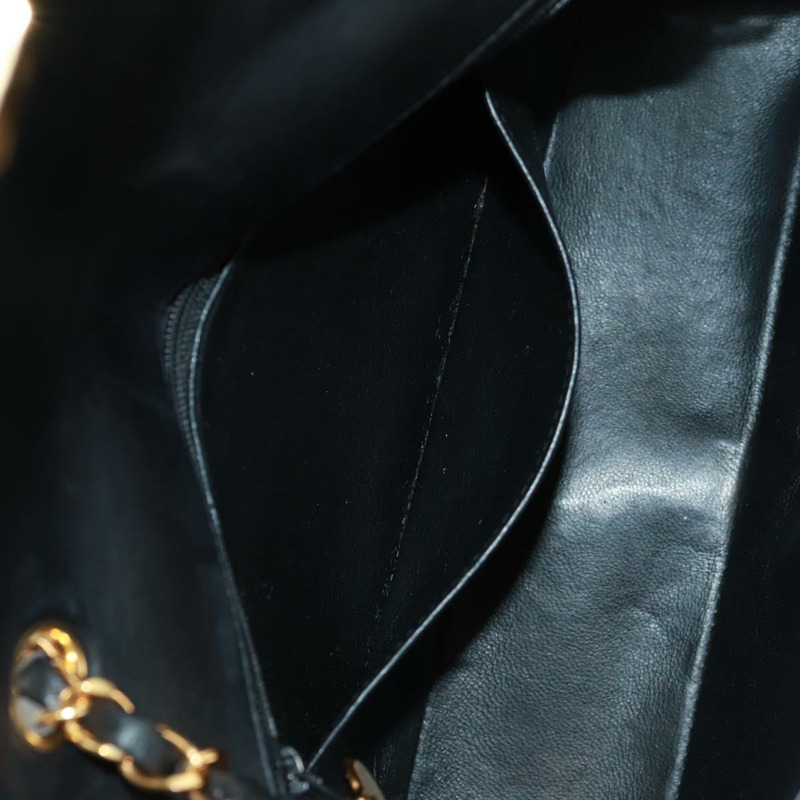 【日本直送】香奈兒 (CHANEL) 絎縫鏈條 Diana 23 手袋,羊皮材質,黑色,金色雙C標誌,正品編號 BA10554SAM-25