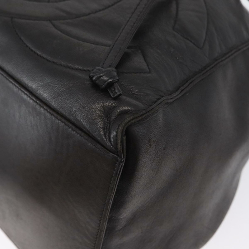 【日本直送】香奈兒 Matelasse 手拿包單肩包 羊皮 黑色 金 CC 標誌 Auth am10781V-15