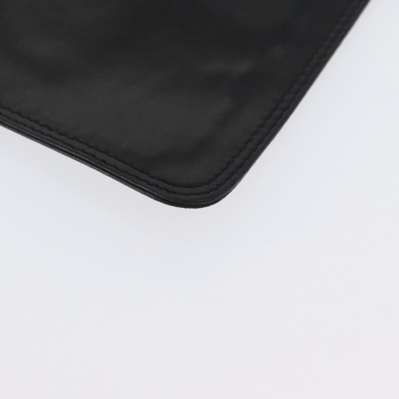 【日本直送】香奈兒 Matelasse 手拿包單肩包 羊皮 黑色 金 CC 標誌 Auth am10781V-26