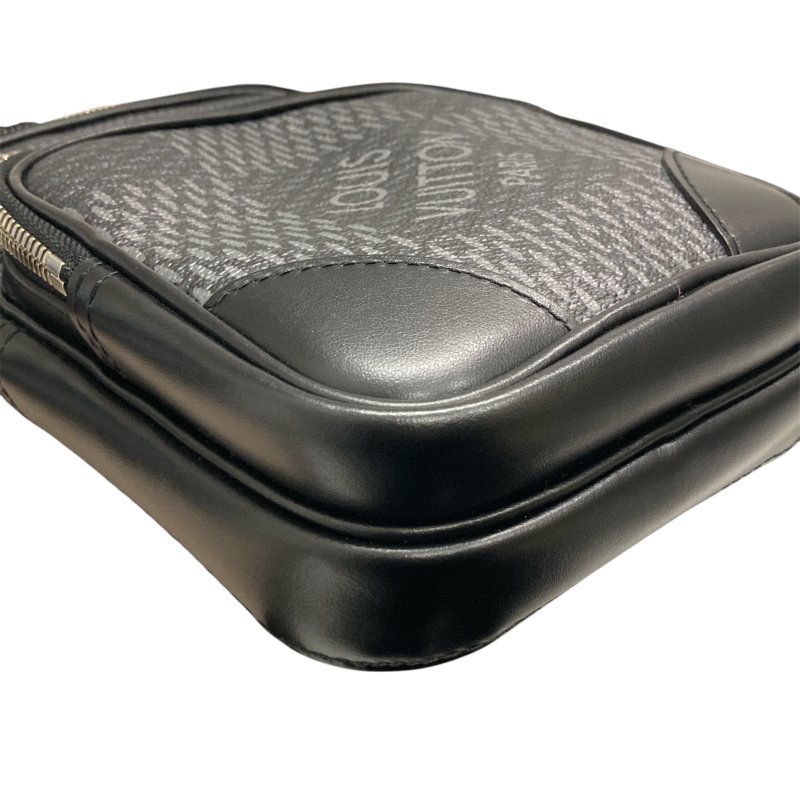 LOUIS VUITTON 路易威登 N50012 AMAZONE SLING BAG 黑格斜背胸包 帆布 銀釦-7