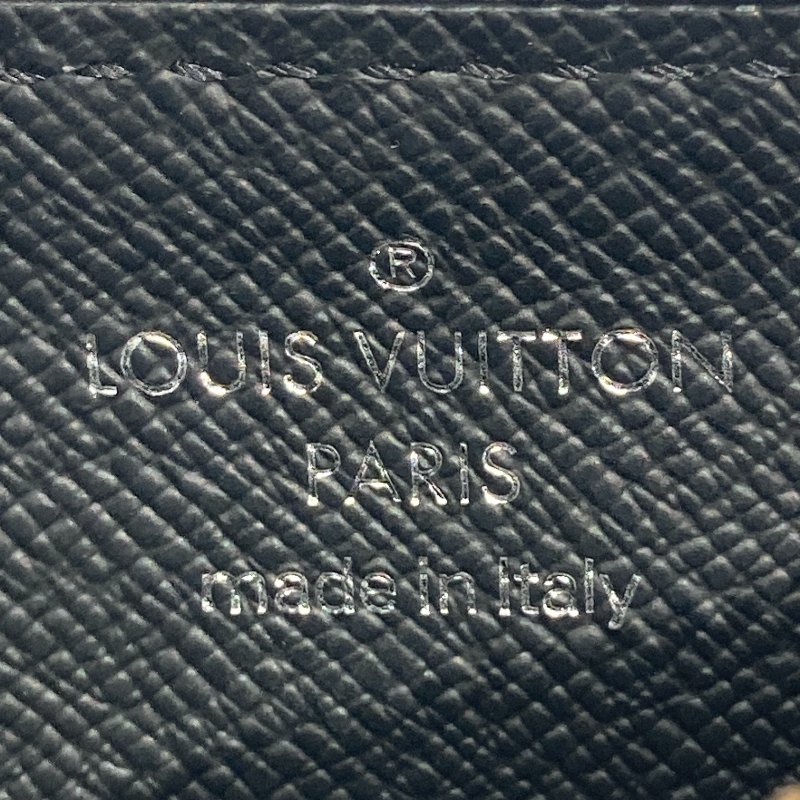 LOUIS VUITTON 路易威登 M69533 MONOGRAM ECLIPSE COIN CARD HOLDER 老花卡夾 黑色 塗層帆布 銀鏈-7