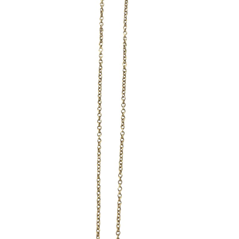 TIFFANY & CO. ELSA PERETTI 單鑽項鍊 K18YG 黃K金 鑽石-1