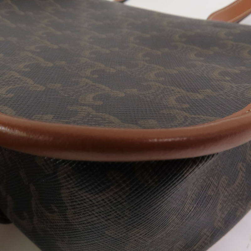 CELINE Trionphe帆布Folco金扣肩背袋-7