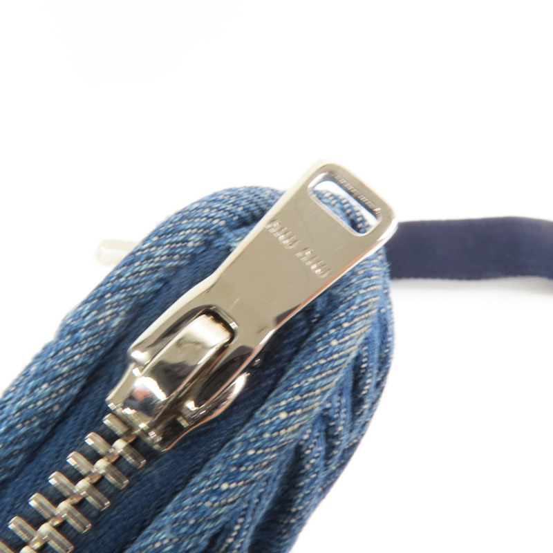 Miu Miu 牛仔布2Way Shoulder Bag銀扣手挽肩背兩用袋-12