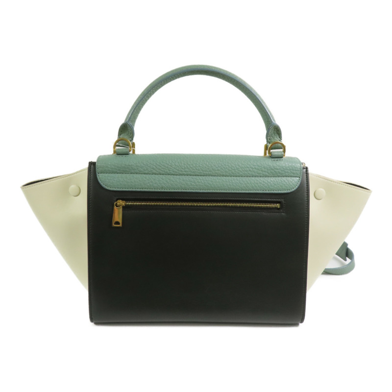 CELINE 牛皮皮革Trapeze金扣手挽肩背兩用袋-1