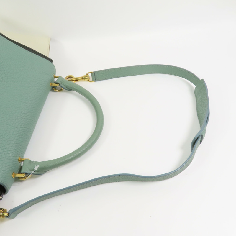 CELINE 牛皮皮革Trapeze金扣手挽肩背兩用袋-4