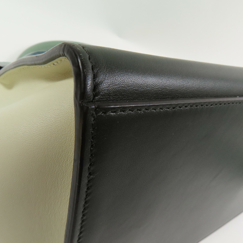 CELINE 牛皮皮革Trapeze金扣手挽肩背兩用袋-5