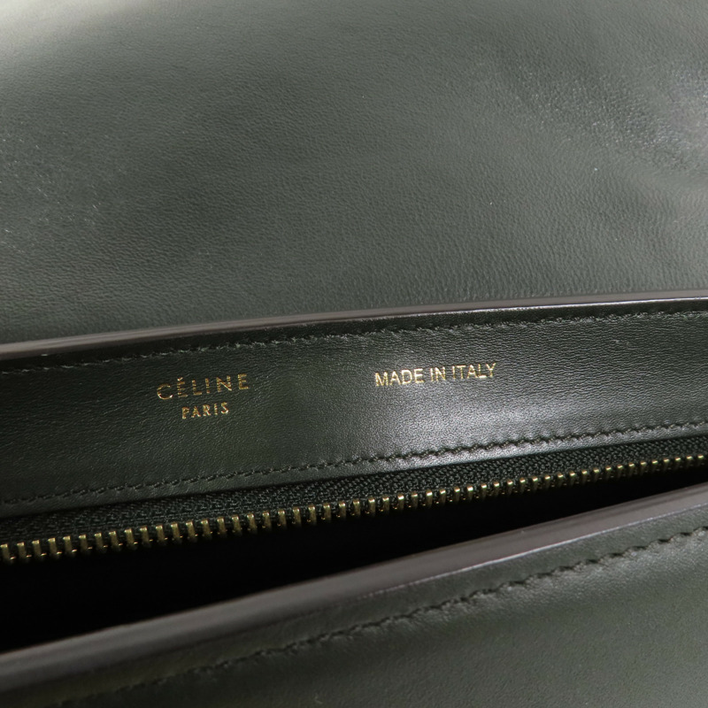 CELINE 牛皮皮革Trapeze金扣手挽肩背兩用袋-16