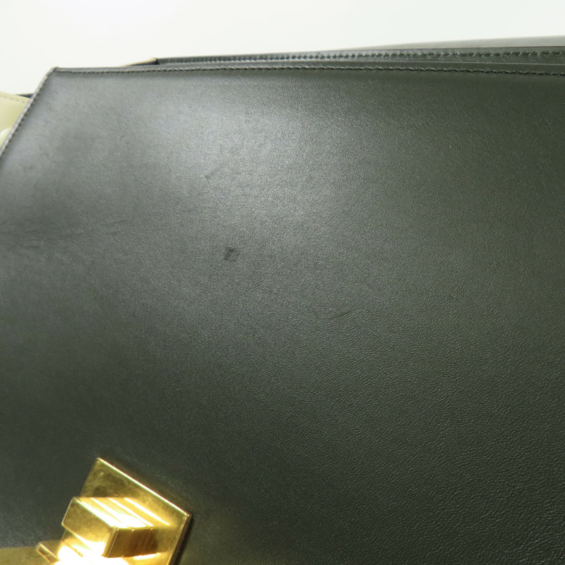 CELINE 牛皮皮革Trapeze金扣手挽肩背兩用袋-22