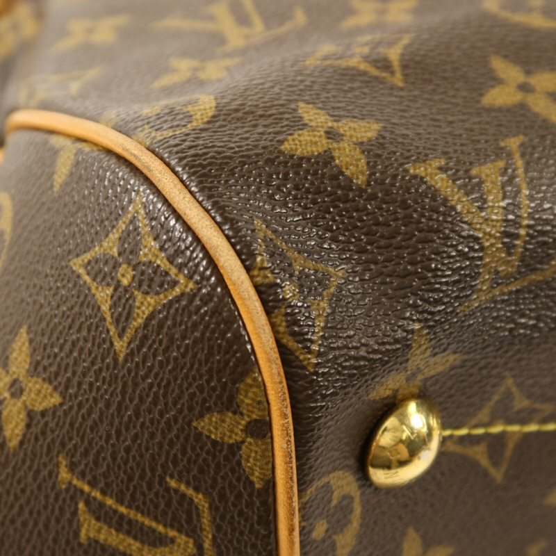LOUIS VUITTON Monogram Tivoli GM金扣手挽袋-11
