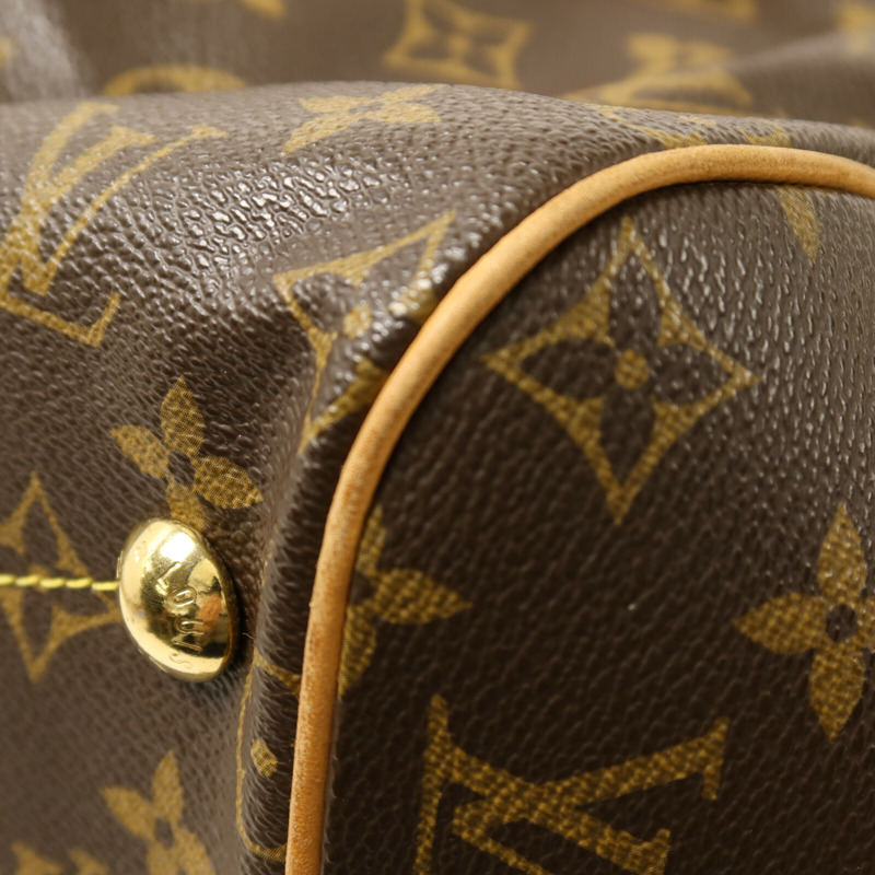 LOUIS VUITTON Monogram Tivoli GM金扣手挽袋-12