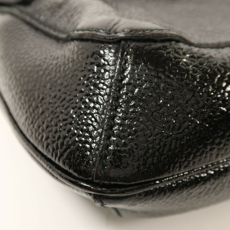 YVES SAINT LAURENT 漆皮皮革Emma Bag金扣鏈帶肩背袋-12