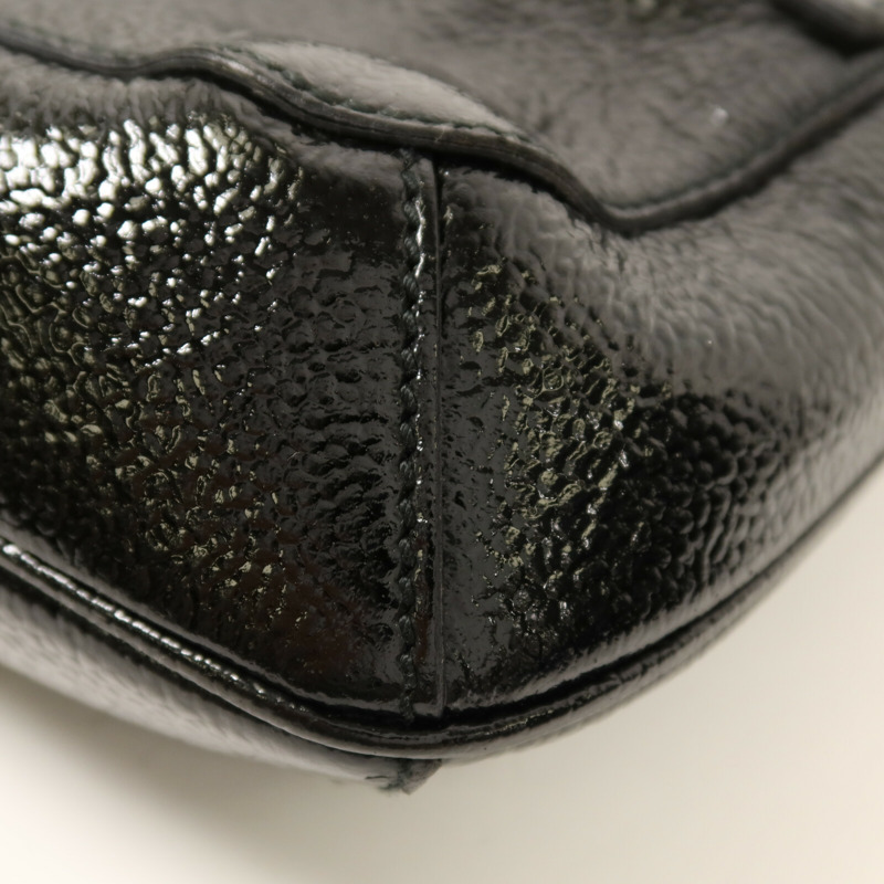 YVES SAINT LAURENT 漆皮皮革Emma Bag金扣鏈帶肩背袋-13