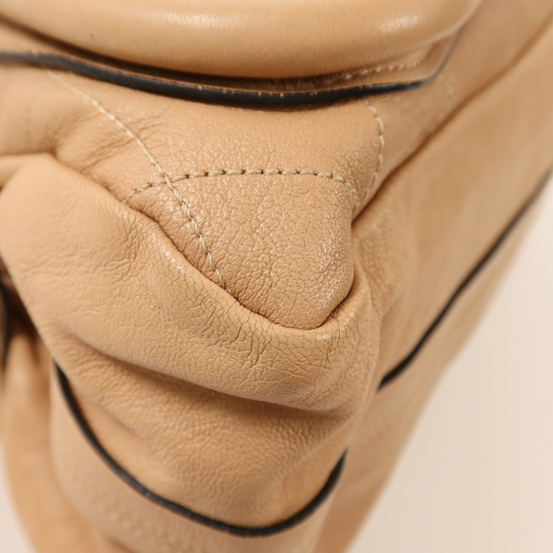 Chloe 牛皮皮革2 Way Shoulder金扣手挽肩背兩用袋-12