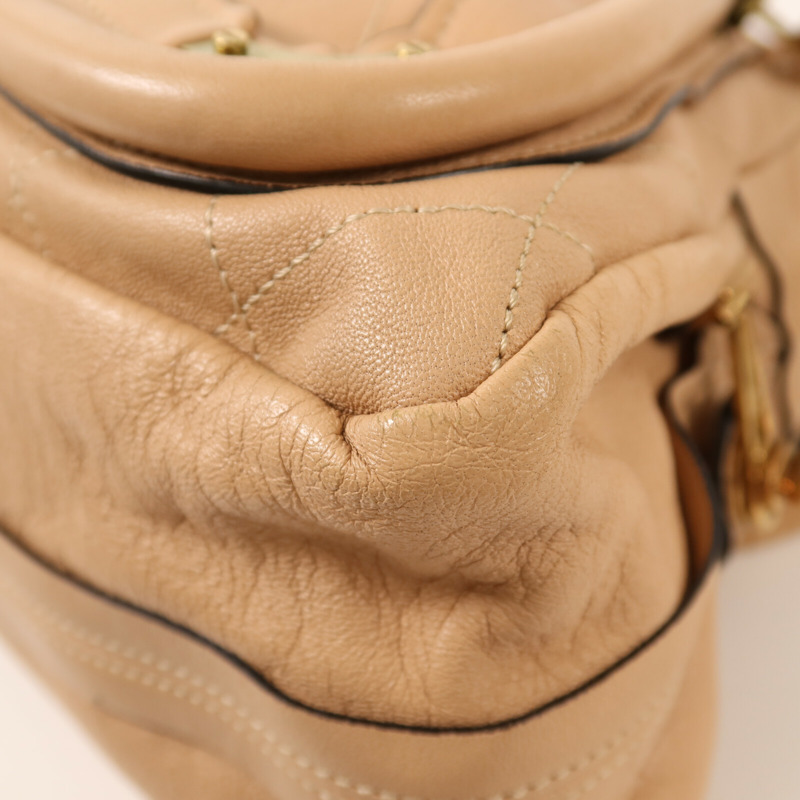 Chloe 牛皮皮革2 Way Shoulder金扣手挽肩背兩用袋-13