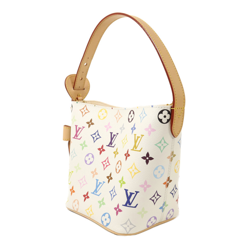 LOUIS VUITTON Monogram Multicolore LV x TM All In BB金扣手挽肩背兩用袋-2